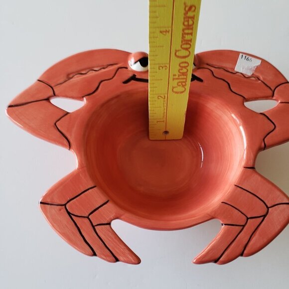 NWT - Red Ceramic Crab/ Lobster Bowl - Picture 5 of 5